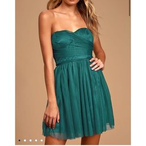 🆕 Tulle strapless skater dress